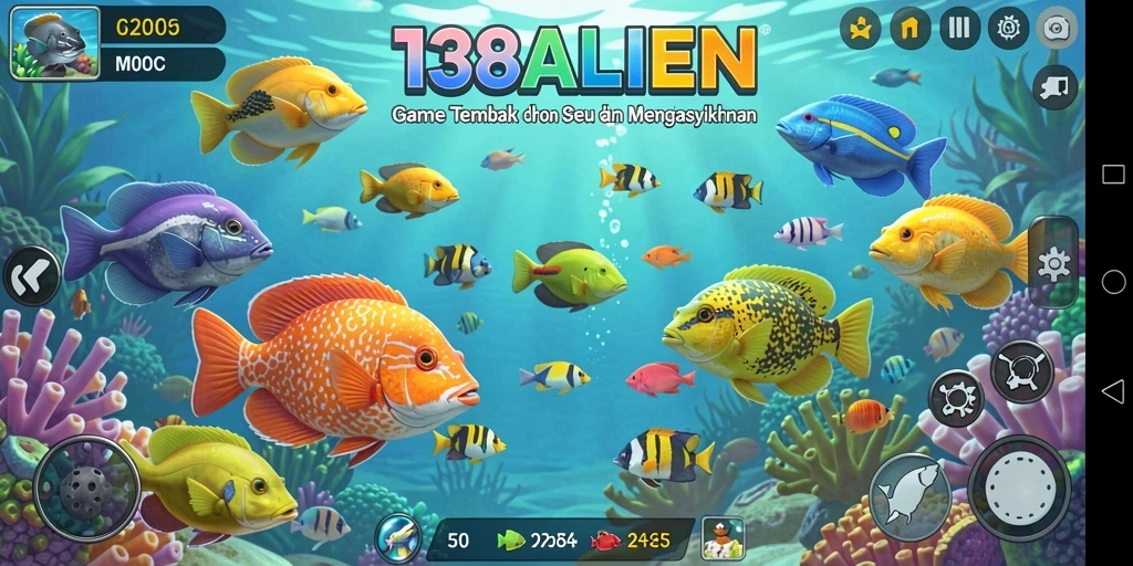 Gameplay seru memancing ikan di 138ALIEN.