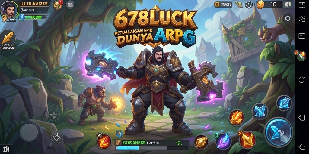 Tampilan seru gameplay ARPG dalam 678LUCK.
