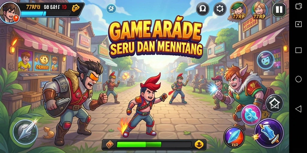 Gameplay seru dan menegangkan di 77RP, penuh warna dan tantangan.