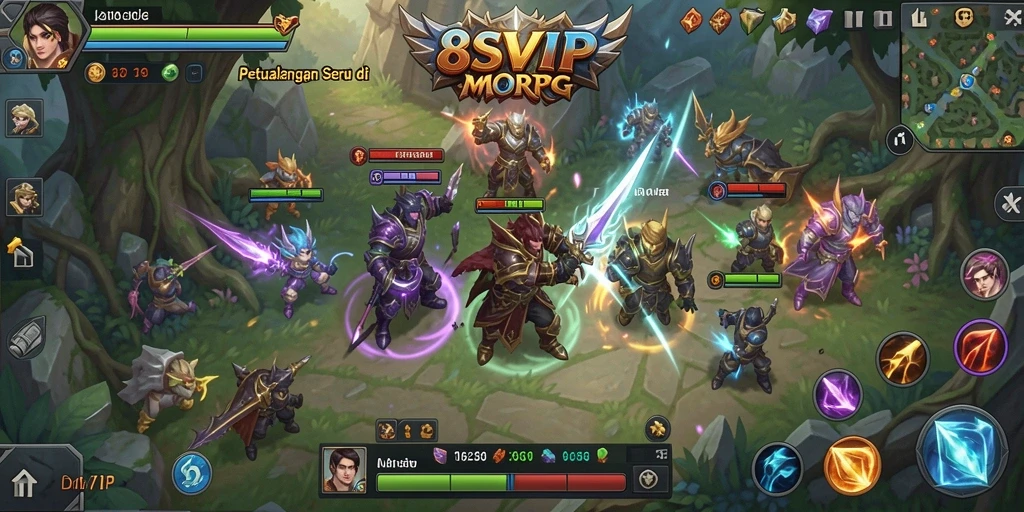 Screenshot gameplay 8SVIP yang menampilkan aksi pertarungan seru.