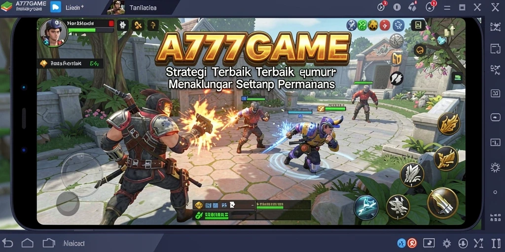 Gameplay menarik A777GAME dalam aksi strategi.
