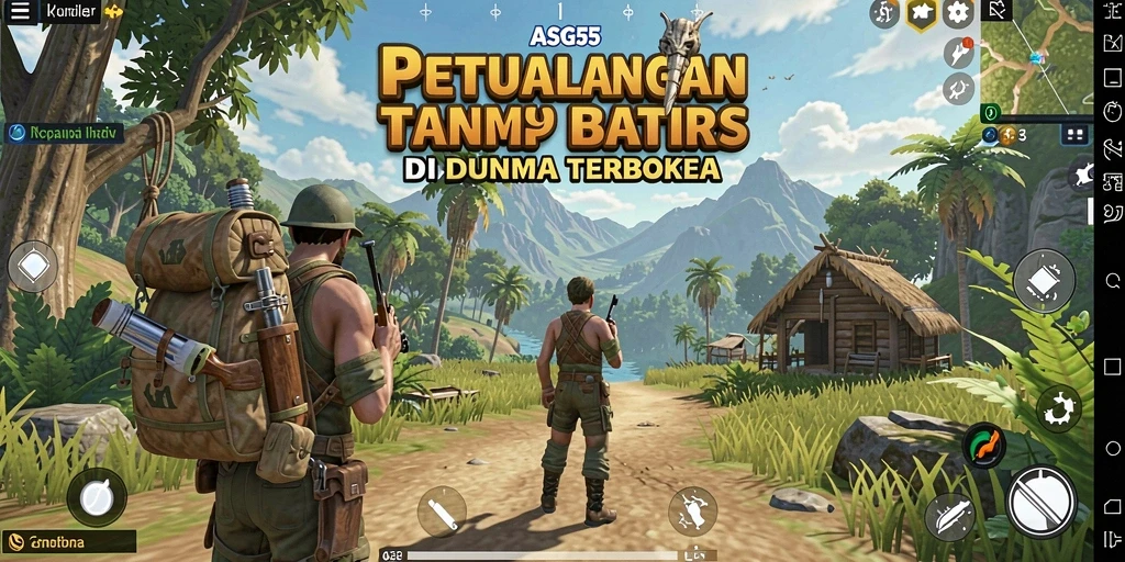 Tampilan gameplay yang memukau dari ASG55 dalam dunia terbuka.