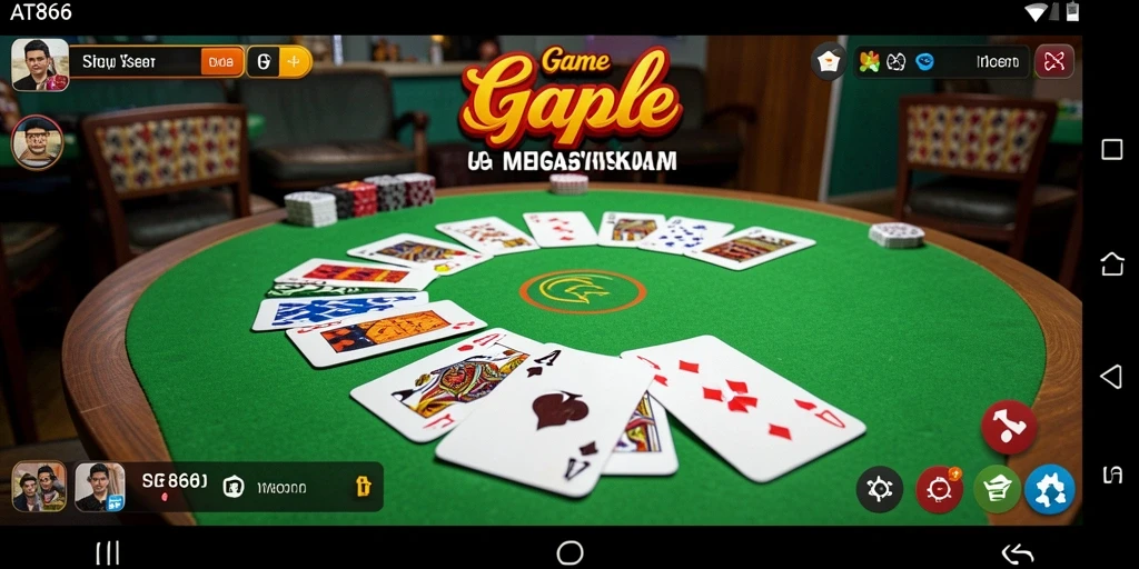 Tampilan gameplay Gaple yang menarik dan interaktif.