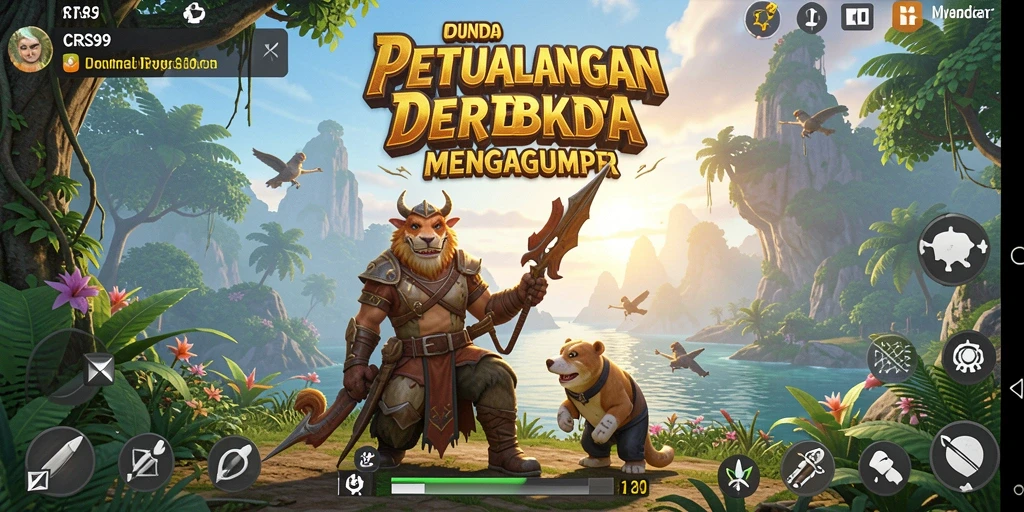 Tampilan gameplay Open World yang memukau dan interaktif.