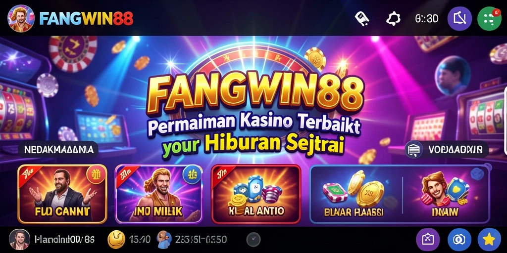 Tampilan permainan Kasino FANGWIN88 yang seru dan mendebarkan.
