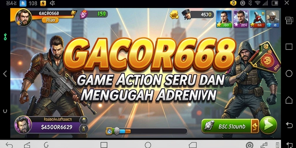 Tampilan gameplay GACOR668 yang menegangkan dan penuh aksi.