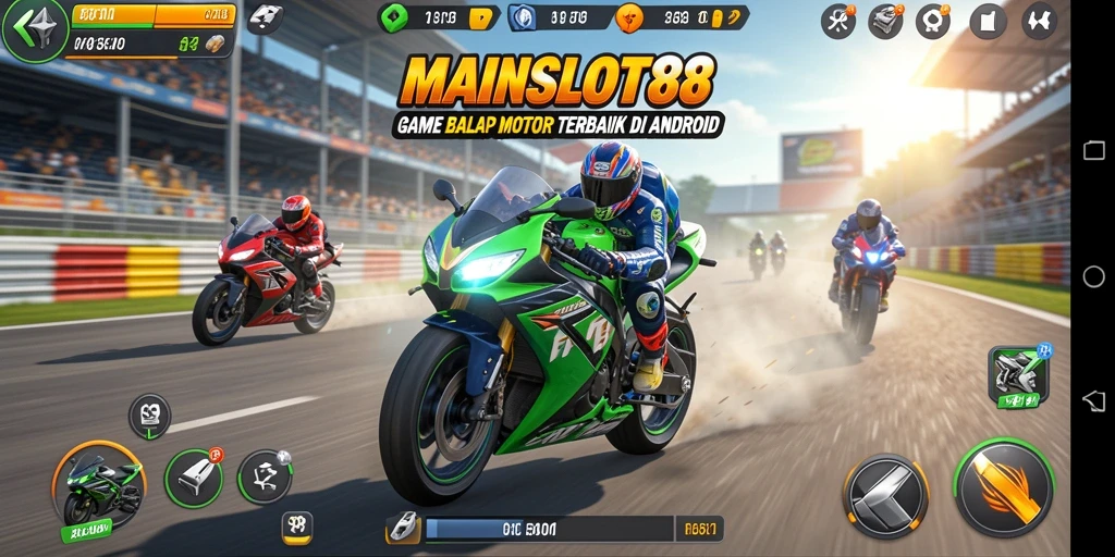 Gameplay seru balap motor di MAINSLOT88 dengan grafis memukau.