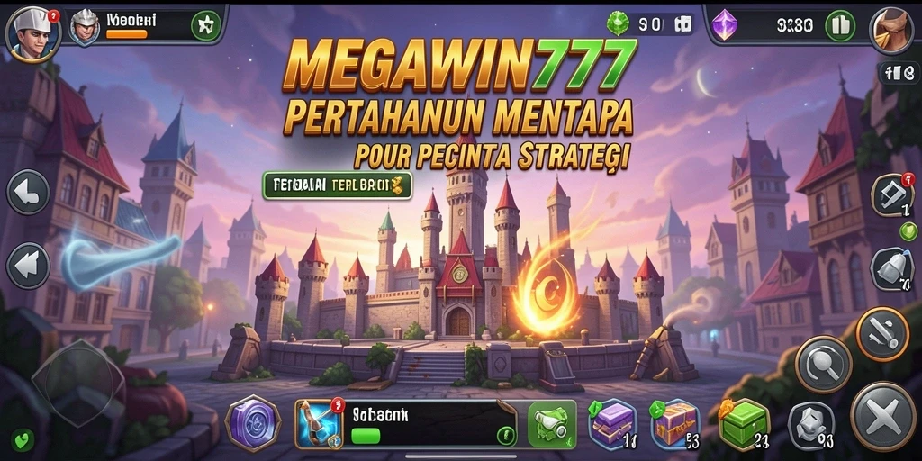 Tampilan gameplay seru dari <strong>MEGAWIN777</strong> dalam mode Tower Defense.