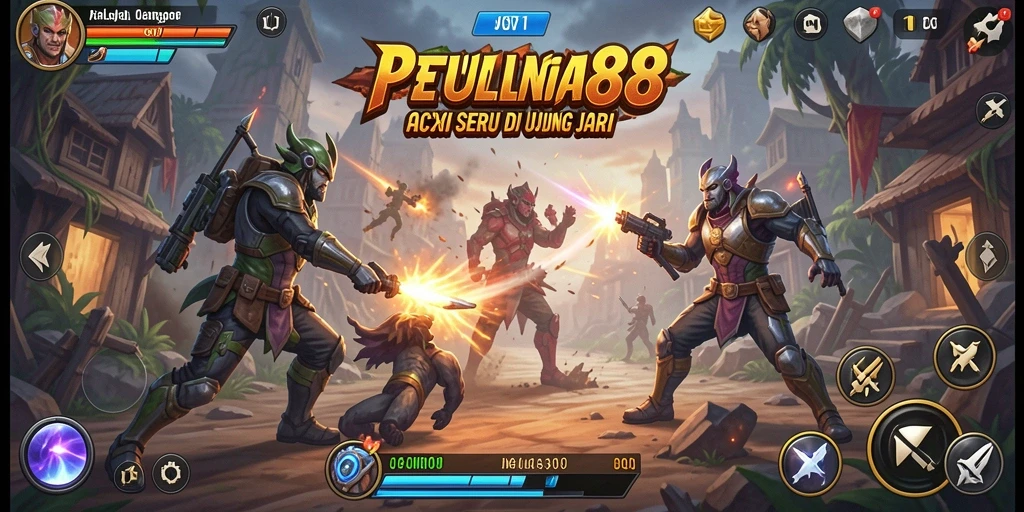 Tampilan aksi seru dalam gameplay POA88.