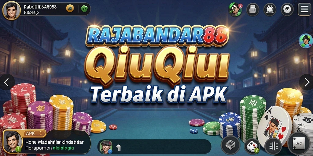 Tampilan gameplay seru dari RAJABANDAR88 dengan aksi QiuQiu.