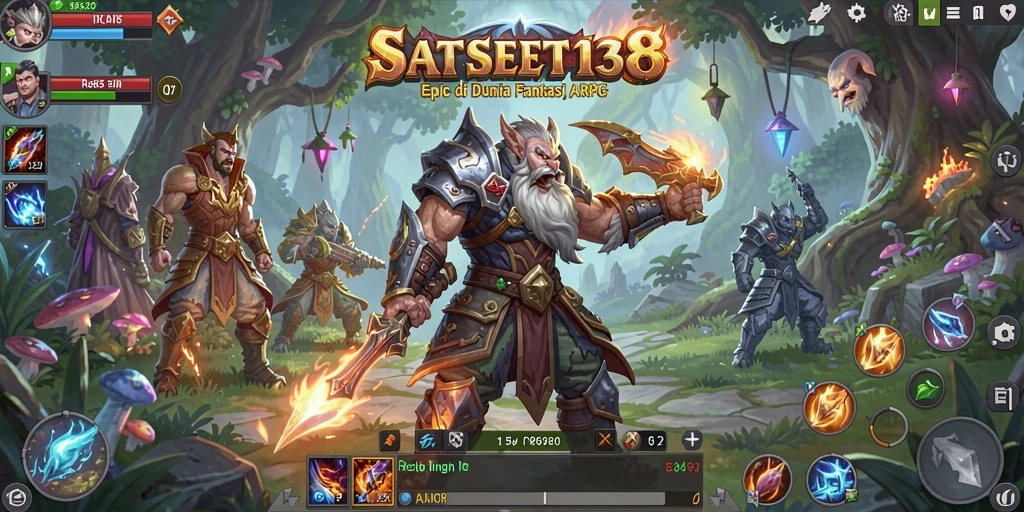 Tampilan memukau dari gameplay ARPG di SATSET138.