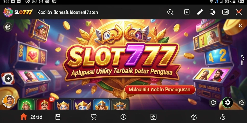 Screenshot dari kedalaman fungsi aplikasi Utility SLOT777 yang menarik.