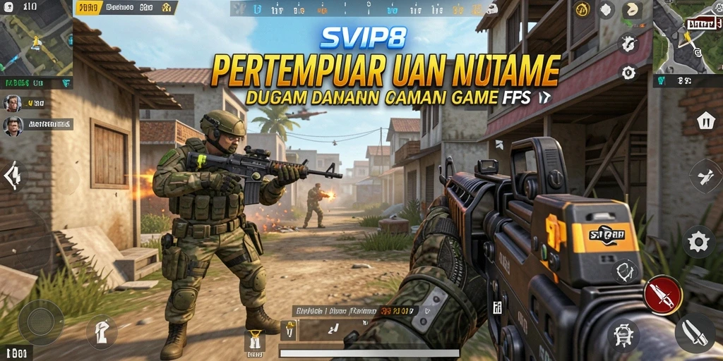 Screenshot menampilkan aksi mendebarkan dalam game FPS SVIP8.