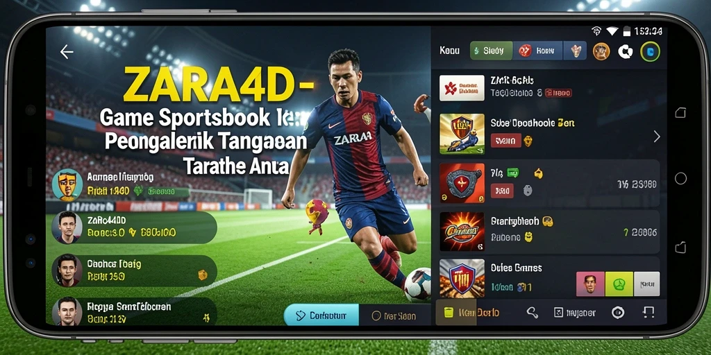 Tampilan gameplay menarik dari ZARA4D yang menampilkan berbagai taruhan olahraga.